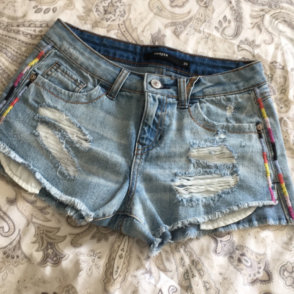 Denim shorts